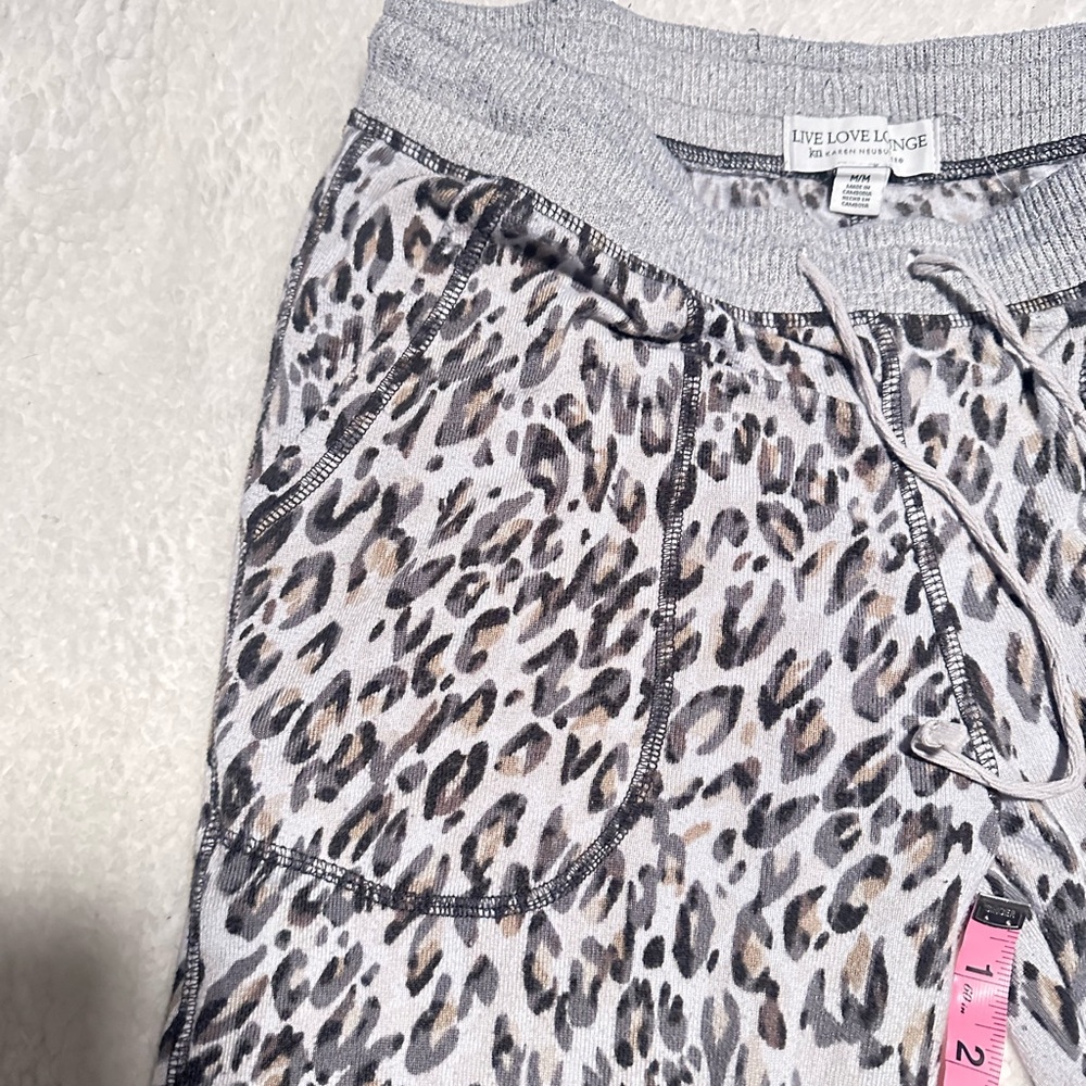 Live Love Lounge x Karen Neuburger Animal Print Pull On Lounge Pants - Picture 3 of 5